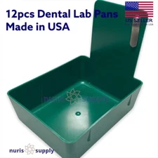 Forest Green Classic Dental Lab Work Pans Made in USA ERAFINE 12pcs/Bx