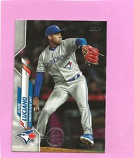 2020 Topps 582 Montgomery Club Foil Stamp #536 Elvis Luiano Toronto Blue Jays
