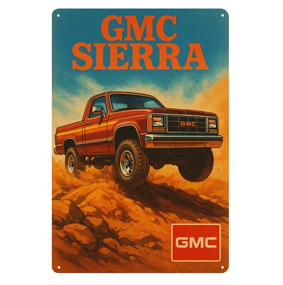 GMC Sierra Auto Metall Poster - Blechschild - Größe: 20 x 30 cm