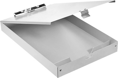 Amazon Basics Klemmbrett Mit Ablage, Aluminium - 35,56 X 22.8 Cm, Zweistufig, St