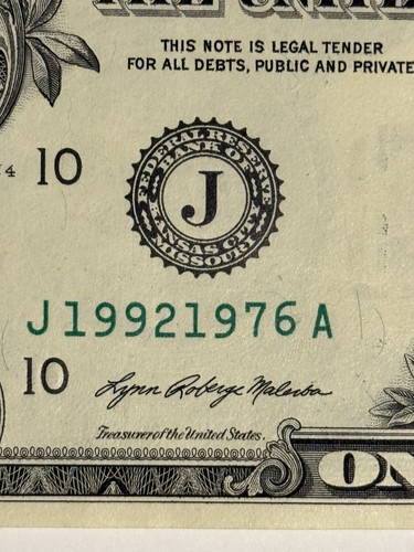 Year Note One Dollar Bill 1992 And 1976 $1 Anneversary Tombstone J19921976A - Picture 6 of 10