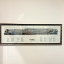 WWII USA Air Corps 1941 Cal-Aero Academy Class 42-D Panoramic Photo Framed 30x10