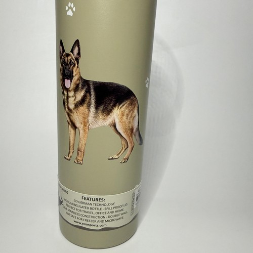 Borraccia per cani da pastore tedesco - bicchiere isolato in acciaio inox 24 oz - Foto 2 di 4
