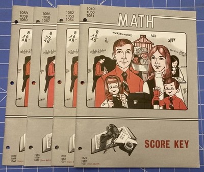 Ace School Of Tomorrow Math Score Keys 1049-1060 / 5th Grade - 3RD EDITION