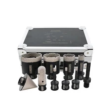 Diamond Tile Hole Saw Kit 10-Pack, DT-DIATOOL Diamond Core Drill Bits Set 6/6...