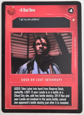 SWCCG Special Edition A Real Hero [LP-NM] Star Wars CCG