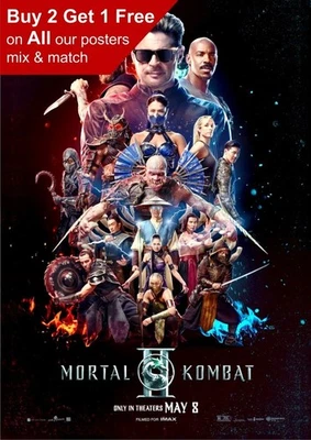 Mortal Kombat II 2026 Film Teaser Poster A5 A4 A3 A2 A1 - Bild 1 von 3