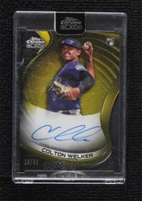 2022 Topps Chrome Black Gold Refractor 15/50 Colton Welker #CBA-CW Auto 4g8