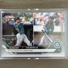 2025 Topps Now #720 Cal Raleigh 56 HR Matches Ken Griffey Jr. Mariners Mark