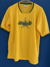 T.SHIRT 21" WIDTH X 28" LENGTH MEDIUM SIZE BRAZILIAN POLYESTER CAMISETA BRASIL