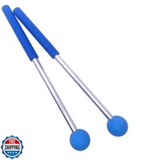 TUOREN Blue Xylophone Mallets Glockenspiel Sticks Rubber Mallets