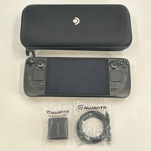 Valve Steam Deck Handheld Console Black 64GB - Excellent w/ Case + Charger