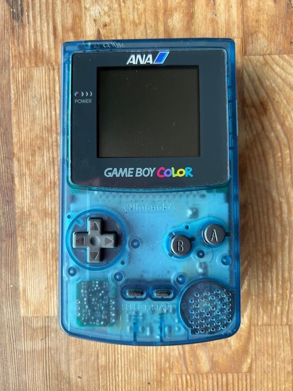 Nintendo Game Boy Color CGB-001 Clear Blue ANA Limited Edition Used