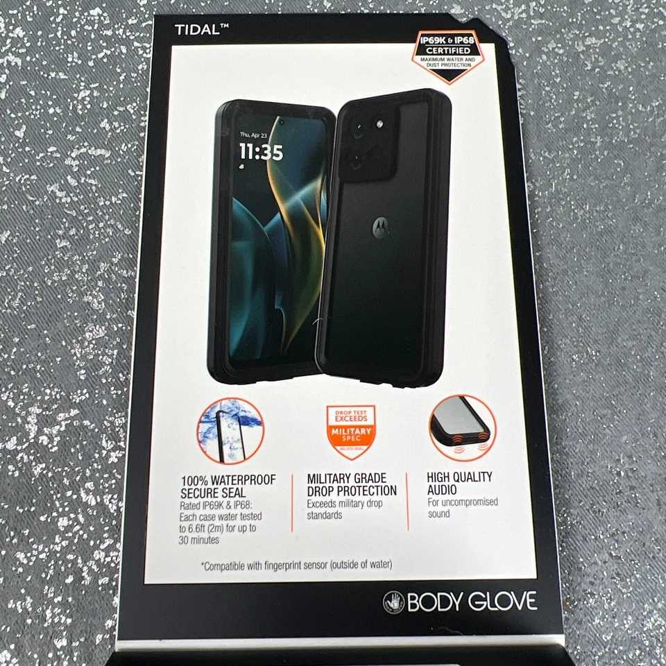 Funda de teléfono impermeable Body Glove Tidal Moto G (2025) - Caja abierta - Negra Foto 4 de 4