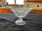 Vintage Waterford Killeen Cut Lead Crystal Compote Glass Ireland