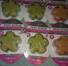 Spongeables Pedi-Scrub Exfoliate Foot Buffer. Infused. Lavender Breeze. Lot Of 6