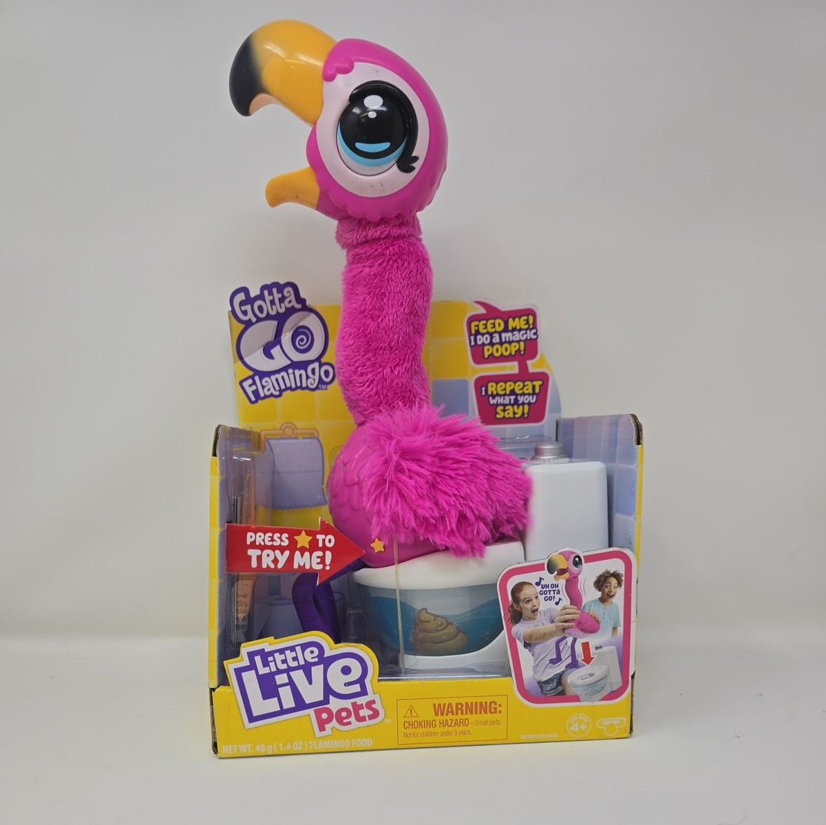 LITTLE LIVE PETS 26222 Gotta Go Flamingo Singing Wiggling and