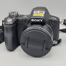 Sony Cyber-shot DSC-H50 9.1MP Digital Camera 15x Optical Zoom Tested No Charger