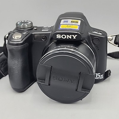 Sony Cyber-shot DSC-H50 9.1MP Digital Camera 15x Optical Zoom Tested No Charger