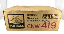 Daiwa CNW-419 Cross Needle Sintonizzatore Antenna Manuale HF SWR Misuratore di Potenza Giappone