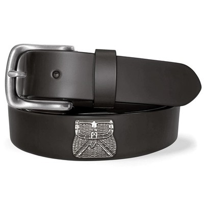 Prescott Basket Genuine Full Grain Leather Casual Dress Belt 1-1/4''(32mm) Wide