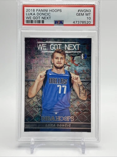 2018-19 Panini NBA Hoops We Got Next Luka Doncic #WGN-3 PSA 10 GEM MT Rookie RC