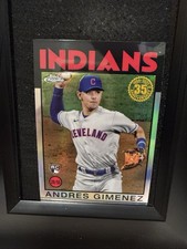 2021 Topps Chrome 86BC-24 Andres Gimenez   Cleveland Indians  Baseball Card