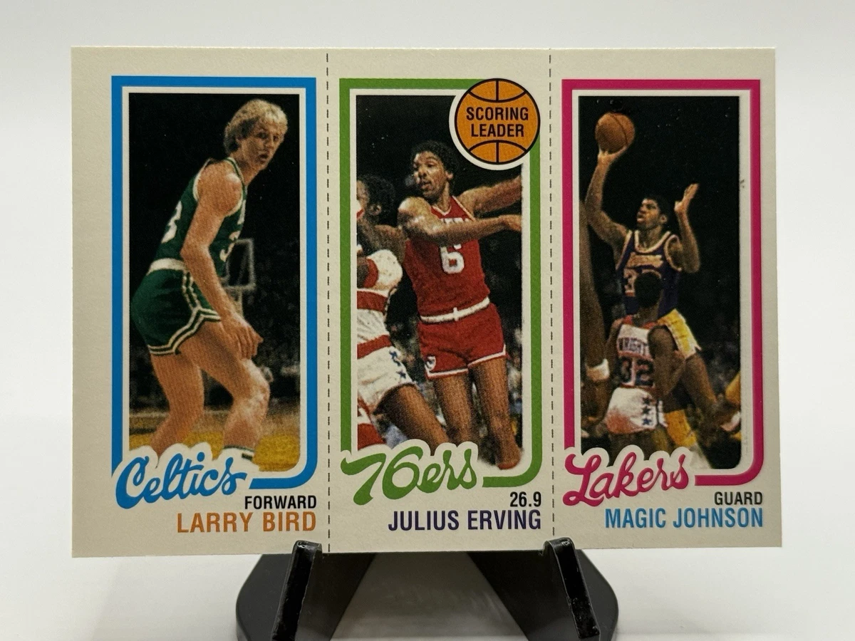 1996 Topps Stars - Larry Bird/Magic Johnson/Julius Erving #22 for