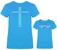 Charlie Kirk Freedom True Patriot Memorial Women's T-shirt