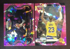2024-25 Panini Prizm Basketball Purple Cracked Ice Lebron James Lot 2 KM010