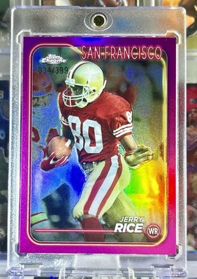 2024 Topps Jerry Rice - Holo Pink Refractor /399 - San Francisco 49ers