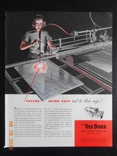 1943 WWII War Era The Van Dorn Iron Works Cleveland OH Woman worker art AD