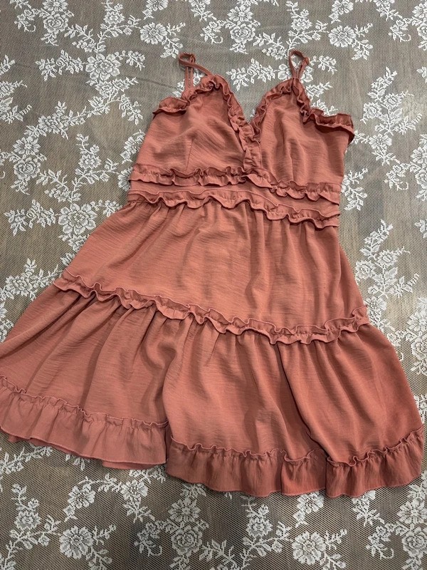 coral vestido verano