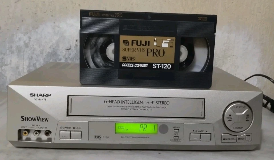 SHARP VC-MH781 VIDEOREGISTRATORE SUPER VHS 6 TESTINE STEREO CON TELECOMANDO  - Immagine 3 di 4