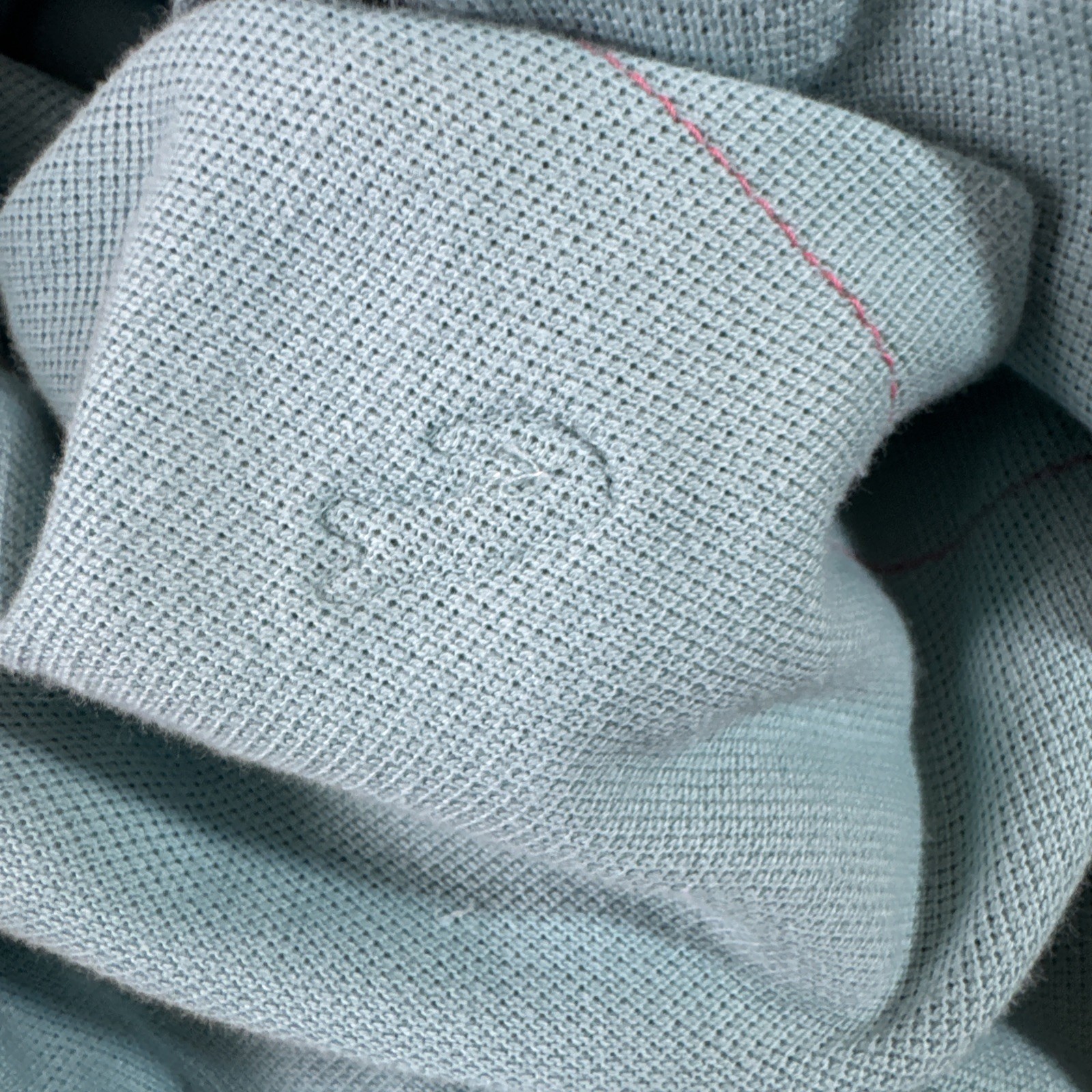 VTG Lacoste Polo Shirt Mens 5/L Blue Argyle Made in France Devanlay Piqué Knit thumbnail 10