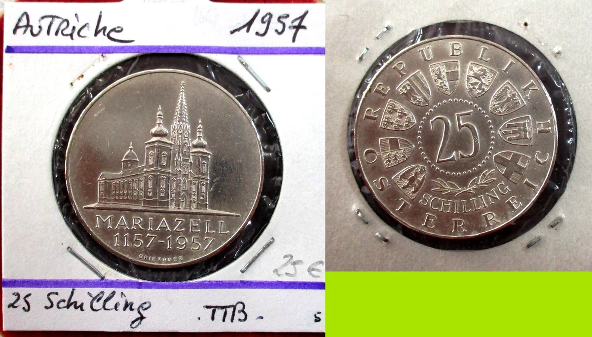Boutons De Manchette Pièces De Monnaie Autriche – Vintage Argent – Réutilisées