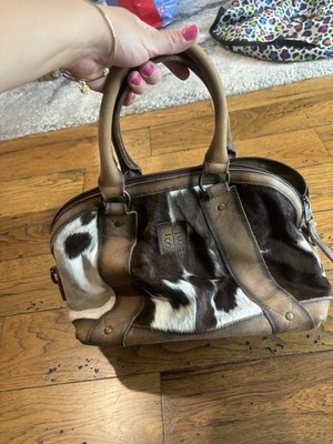 STS Ranchwear Sansa Satchel Made of Distressed Leather and Cowhide