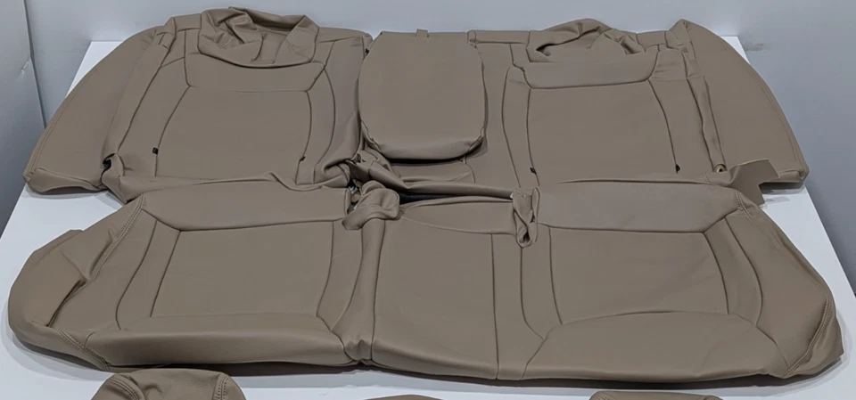 For Chrysler 300 Base Sedan 2011 Tan Leather Seat Covers W9 - Image 3 of 4