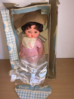 Furga LACRIMOTTO trinkt und weint Puppe 45 cm Cod. 2120 in Box 60er Vintage