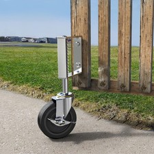 Gate Wheels wSide Brake,Spring Loaded Gate Casters for Farm Yard Capacity 220lbs
