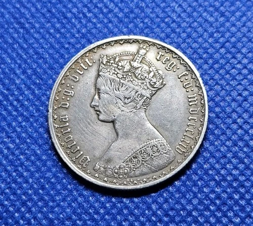 Photo of a 1864 Victoria Florin from an eBay sale