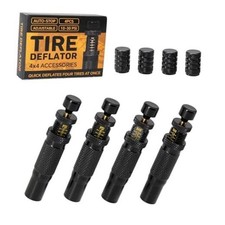 Automatic Tire Deflator Kit 10-30 PSI , 4PCS Adjustable Auto Stop Air Down