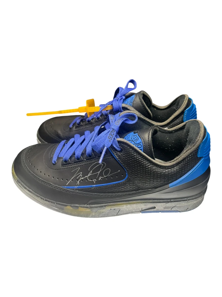 Off-White x Air Jordan 2 Retro SP Low Black Varsity Royal for Sale
