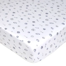 Fitted Crib Sheet 28" x 52", Soft Breathable Neutral 100% Cotton Jersey Sheet...