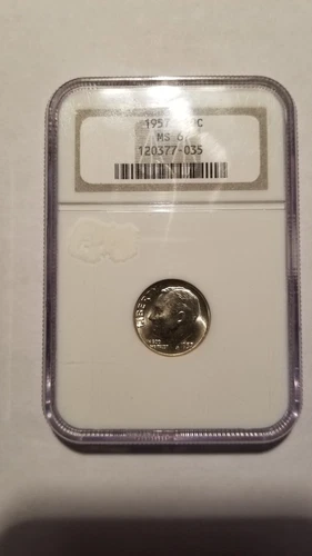 1957 P Roosevelt Silver Dime  NGC MS67
