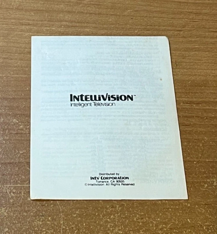 Intellivision BRAND NEW Manual : Commando - Image 2 of 2
