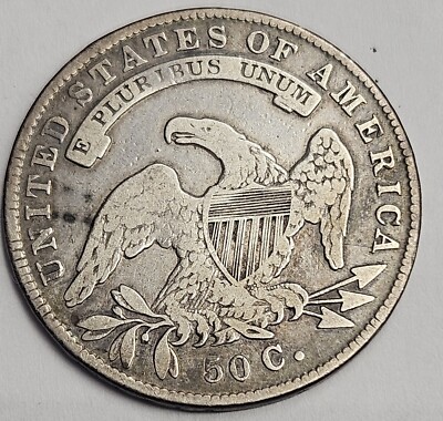 1836 Capped Bust Half Dollar 50C 90% Silver | eBay