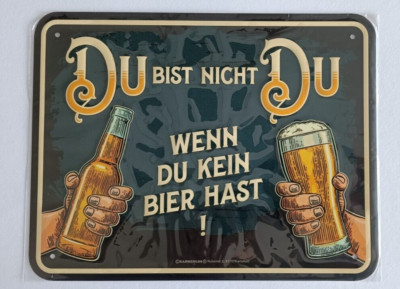 Frameless Tin Sign (You Are Not You) 22 x 17cm