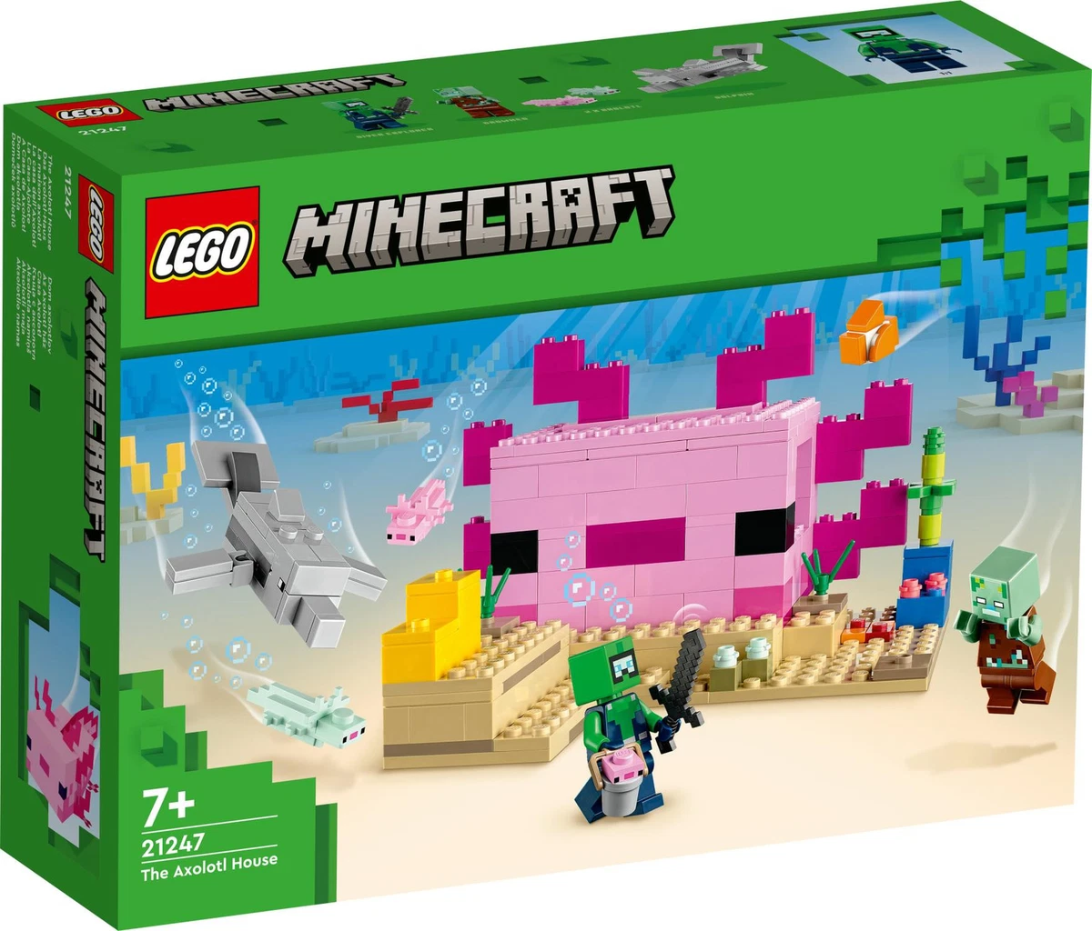 NEW LEGO Minecraft The Axolotl House 21247 from Mr Toys eBay