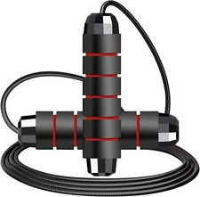 Jump Rope,Adjustable Skipping Rope with Soft Foam Handles, Tangle-Free Rapid